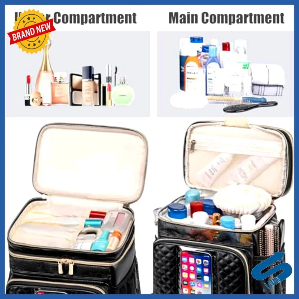 Large Hanging Travel Toiletry Bag Water Resistant Shower Caddy Makeup Organizer
